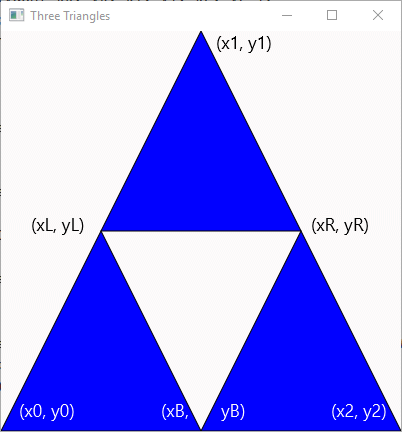 One Triangle, made of Three Smaller