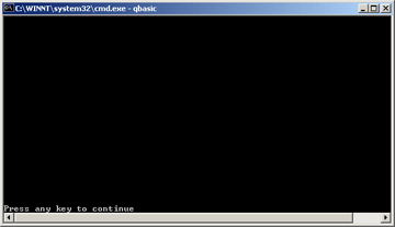 Screen with no output