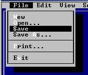 file menu