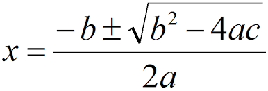 Quadratic Formula