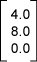 Column Matrix 4 8 0