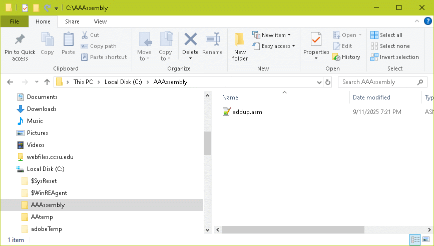 File Open Selection