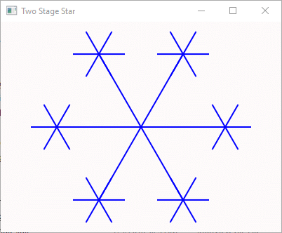 Star with Stars at end of Lines